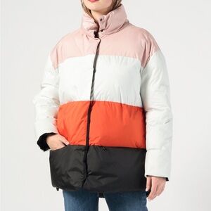 Biannual Color Block Puffer Jacket